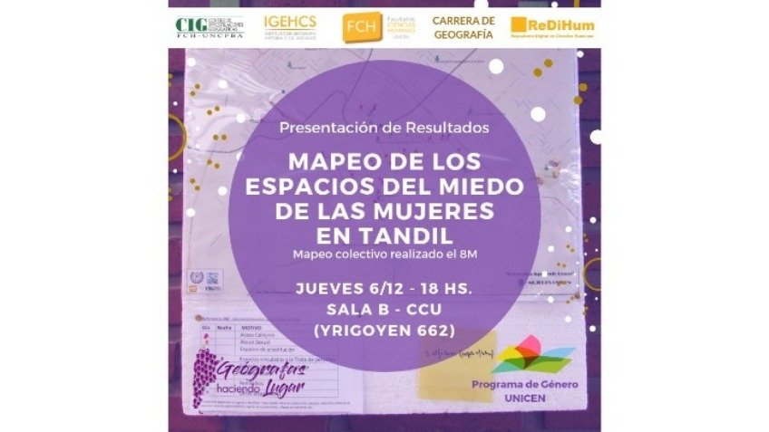 Mapeo de los espacios del miedo de las mujeres en Tandil